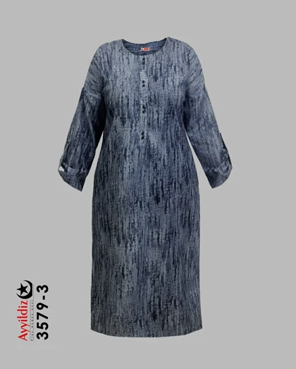 مانتو / پیراهن / کفتان زنانه سایز بزرگ کد 3579