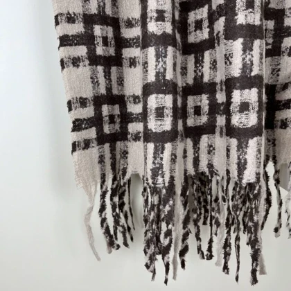 شال پاییزه موهر طرح مربعی 20519