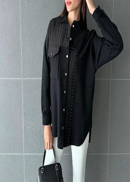 شومیز ترکیب پافر