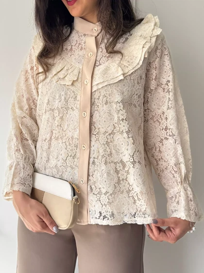 شومیز دانتل لاکچری