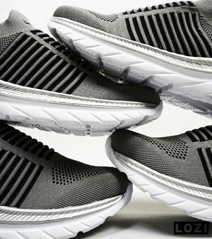 کفش کتانی طبی ورزشی خاکستری SKECHERS GHOST
