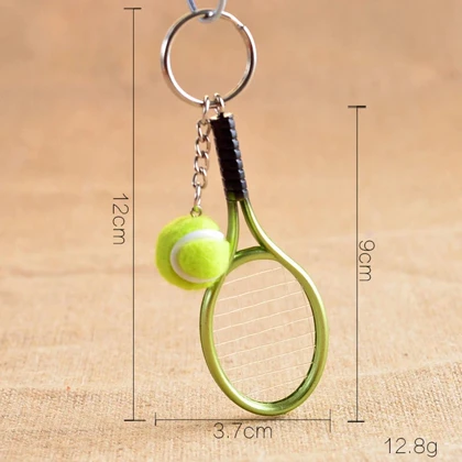 جاکلیدی و آویز کیف Mini Sports Key Chain سه بعدی طرح راکت تنیس