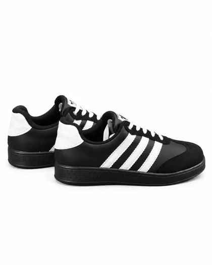 کفش کتانی زنانه مدل ونس سامبا مشکی خط سفید ADIDAS SAMBA