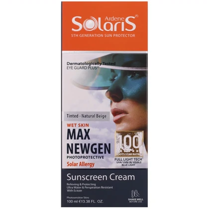 کرم ضد آفتاب رنگی آردن ARDENE مدل SPF100 بژ طبیعی 100ml