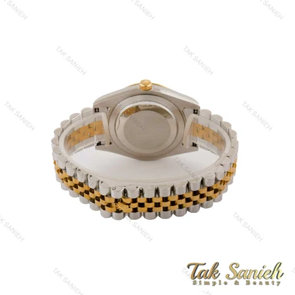 ساعت رولکس مردانه دورنگ طلایی صفحه طلایی اتوماتیک Rolex-5352-G