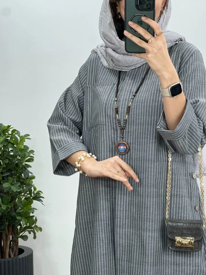 مانتو دکمه دار یکتا 15