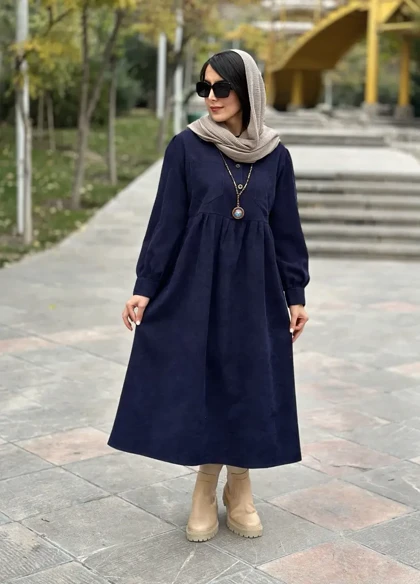 پیراهن مانتویی پاییزه ترگل 1