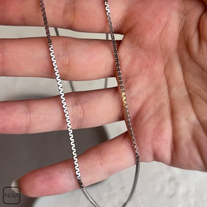 گردنبند نقره مردانه کد 0251239