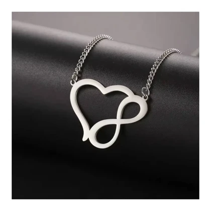 گردنبند عشق نامحدود نقره و زنجیر نقره 925