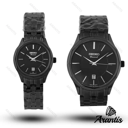 ساعت ست سیکو diamond تمام مشکی تک موتوره s-10210