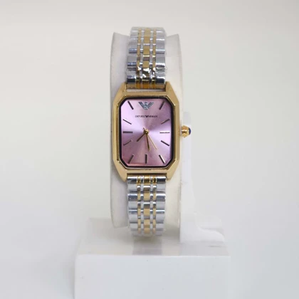 ساعت مچی زنانه امپریو آرمانی Emporio Armani تمام استیل با قفل پروانه ای