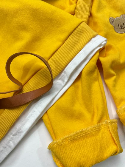 ست تیشرت آستین بلند و شلوار تدی