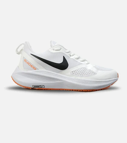 کفش کتانی مردانه سفید نارنجی Nike guide 10