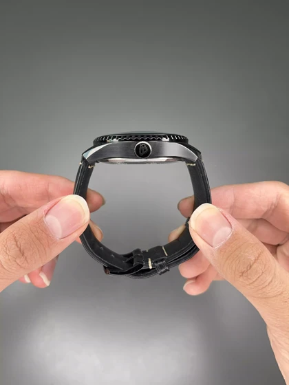 ساعت مچی برایتلینگ اتوماتیک بند مشکی صفحه مشکی Breitling