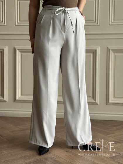 شلوار بگ جلو پیله کمردار قد 106