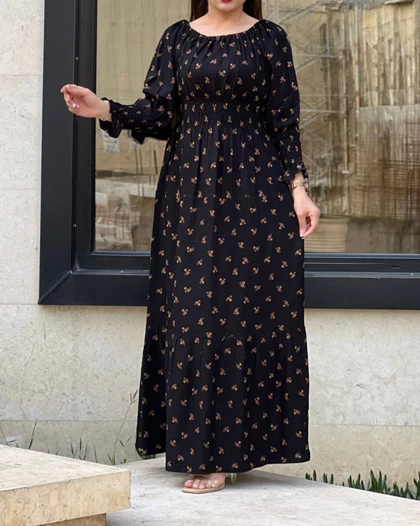 پیراهن گل‌دار نخ کجرا 6116