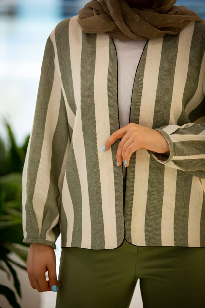 مانتو کت راه راه یکتا