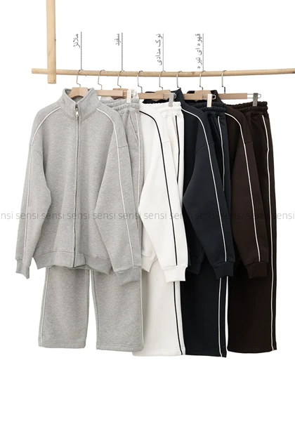 ست مردانه سویشرت شلوار گرم دارکد20000045