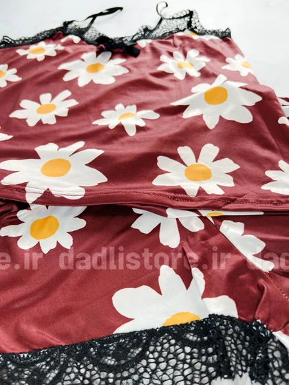 ست لباس خواب تاپ و شورتک گیپور