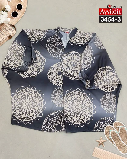 شومیز مجلسی شیک زنانه سایز بزرگ کد 3554