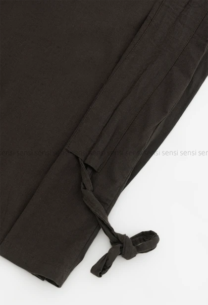 ست زنانه شومیز دامن شلواری لینن کد1006337