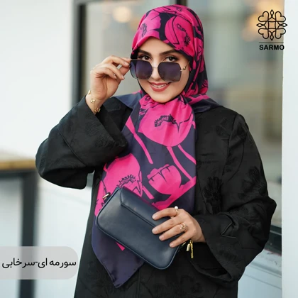 روسری ابریشم توییل گلباران