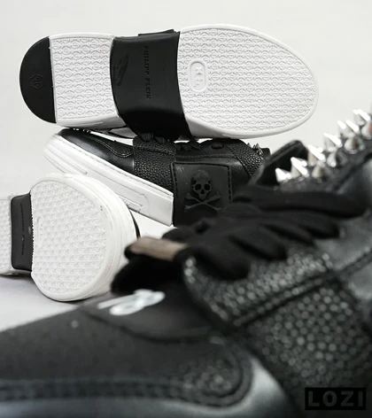 کفش اسنیکرزمشکی سفید PHILIPP PLEIN