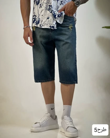 شلوارک مردانه جین_کد4436