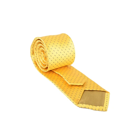 ست کراوات و پوشت خال‌خالی زرد 95106