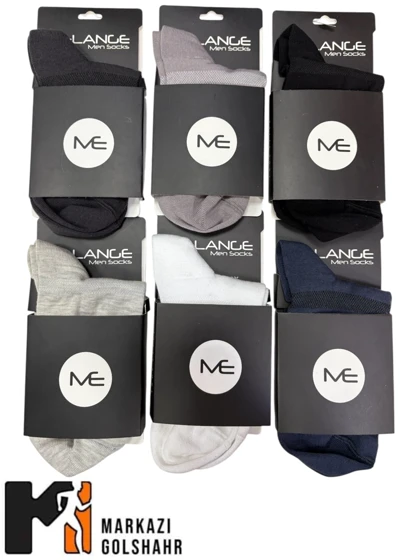 جوراب مردانه ساق بلند ملانژ کد 404