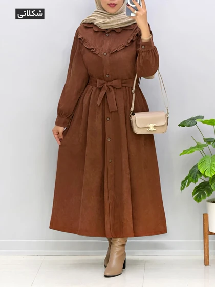 پیراهن عروسکی مخمل حورناز کد 968243