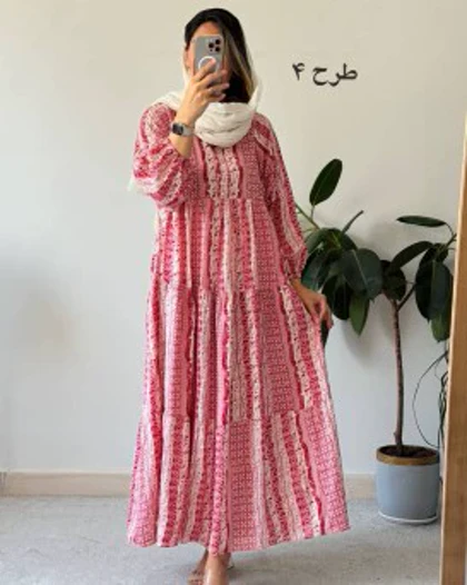 پیراهن نخی وارداتی آذین