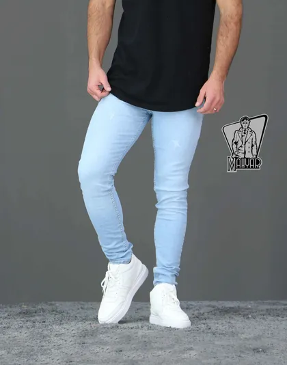 شلوار جین آبی یخی DENIM