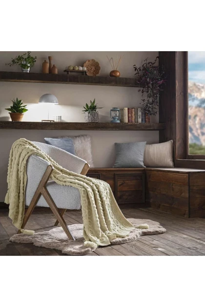 پتو یک نفره Taç Butik مدل Patagonya Akrilik