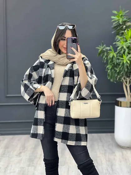 پالتو خفاشی بغل دکمه