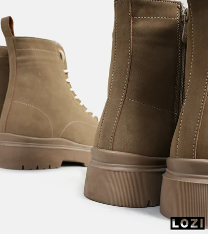 بوت مردانه کرم قهوه ای BERSHKA