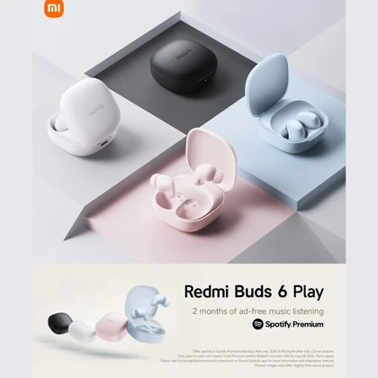 هندزفری بلوتوثی 5.4 شیائومی ردمی بادز 6 پلی Redmi Buds 6 Play M2420E1