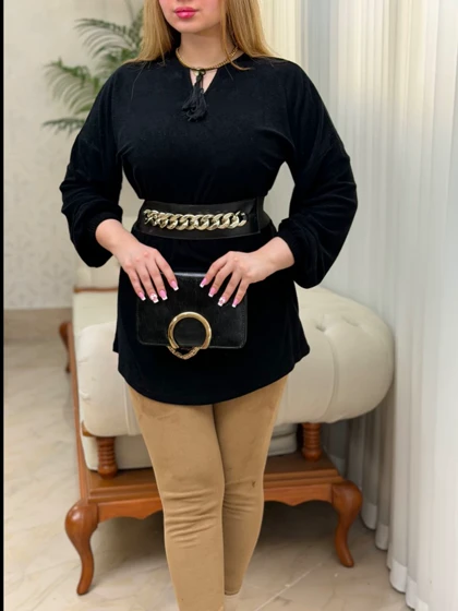 تونیک مخمل جلوگره 3588