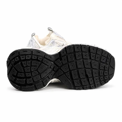 کفش کتانی مردانه مدل بالنسیاگا اسپایدر کاستوم سفید طوسی BALENCIAGA SPIDER