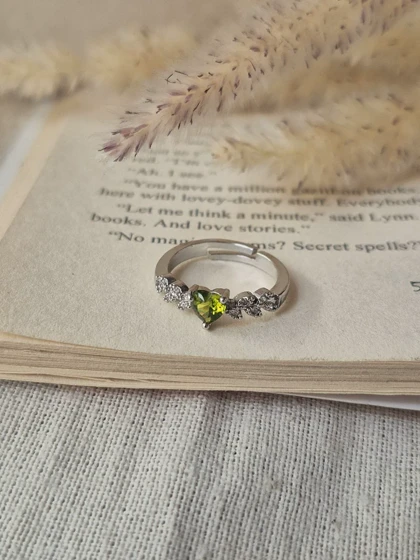 انگشتر جواهری فری سایز بیضی قلبی دایره