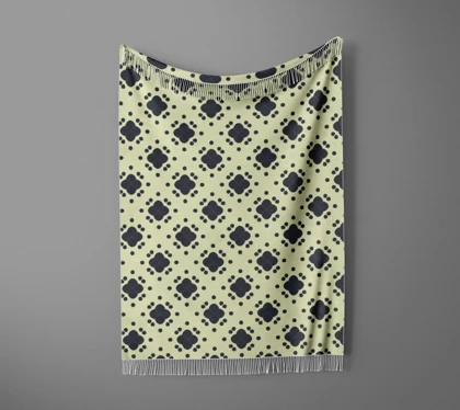 شال مبل ریش دار sofa shawl 109