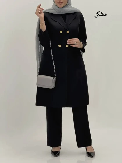 3583-مانتو شلوار اداری فیونا
