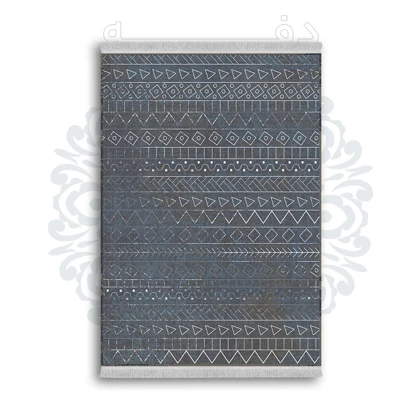 *جدید* فرشینه از جنس پارچه شانل مخمل ترک طرح فانتزی برند دفه کد 820