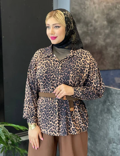 شومیز پلنگی مدوسا کد : SH565