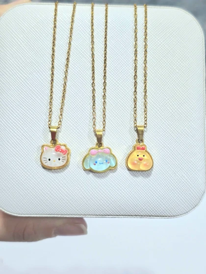 گردنبند فانتزی دخترانه برجسته