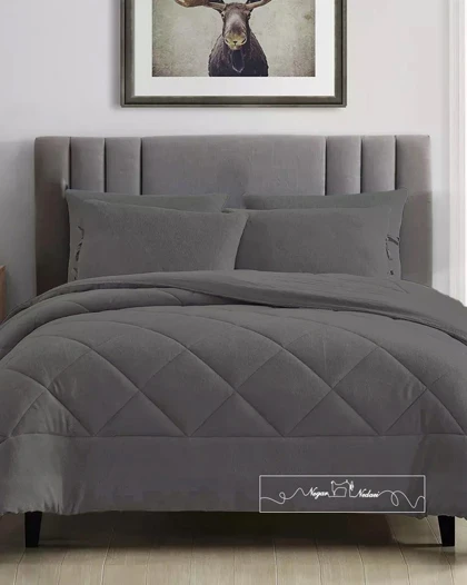 روتختی مینیمال کتان مخمل طرح لوزی