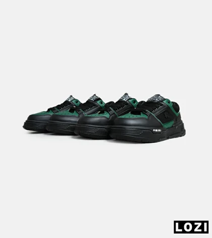 کفش کتانی مشکی سبز AMIRI MA2 Leather