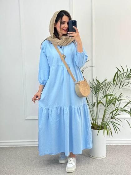 پیراهن مانتویی دریا لینن