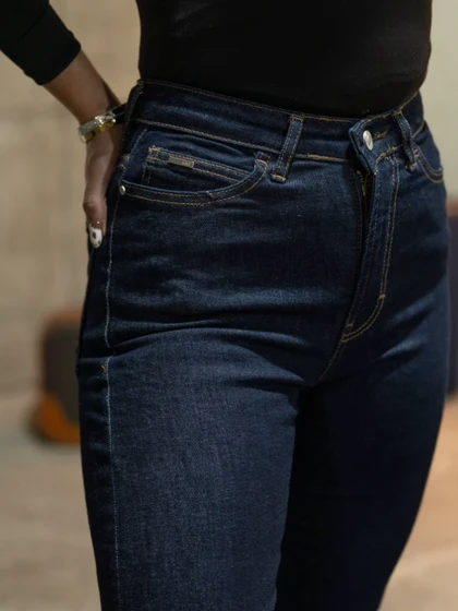 شلوارجین زنانه مدل راسته پارچه کش قد110 شناسه 71625