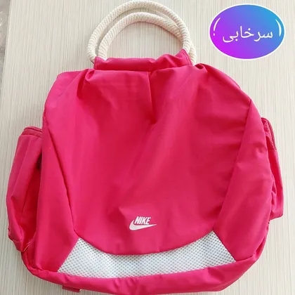 ساک ورزشی زنانه دوکاره بند طنابی